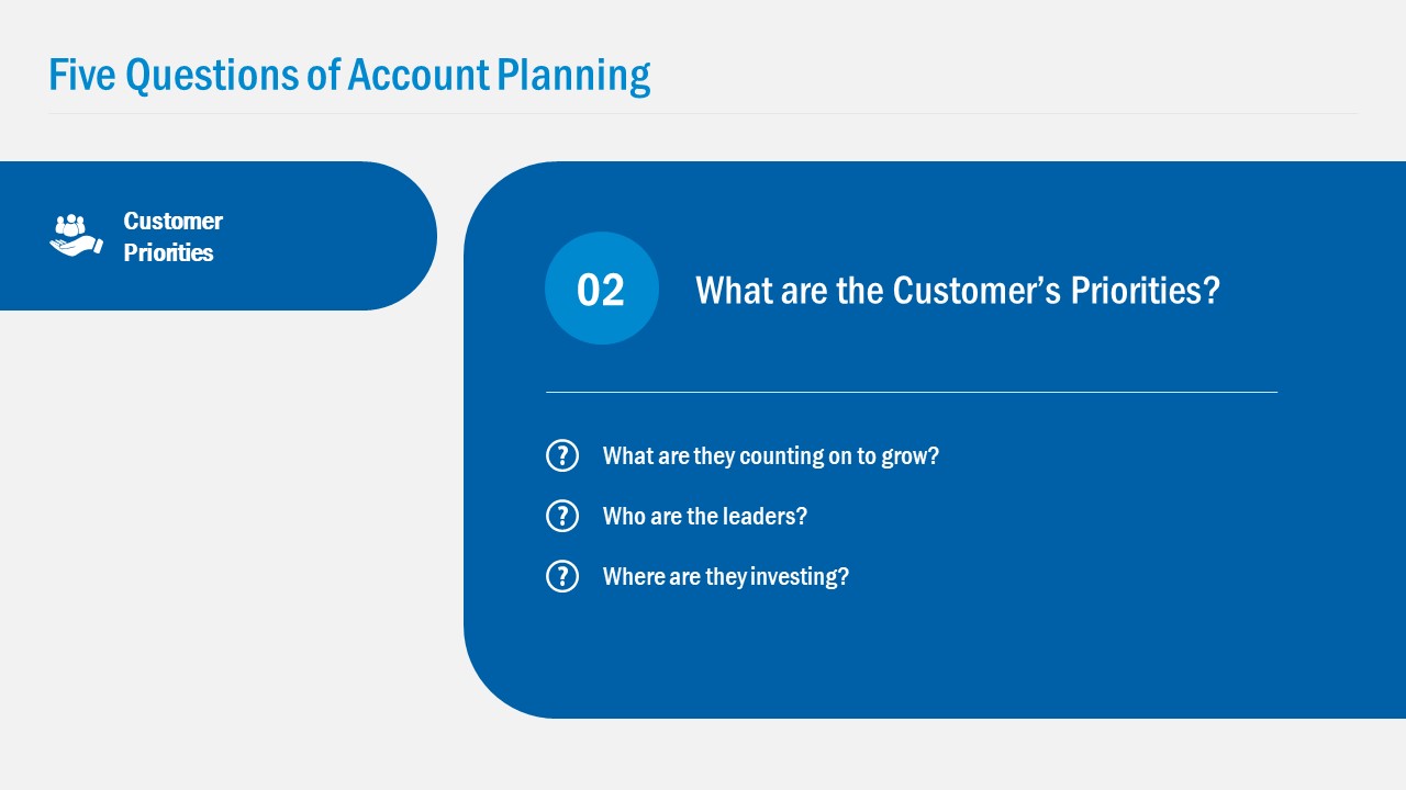 Slide of Customer Potential Account
