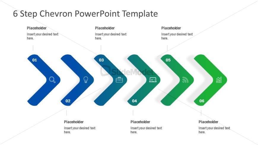 Chevron Shapes PowerPoint Diagram