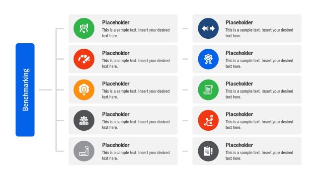 PowerPoint Diagram of Benchmarking