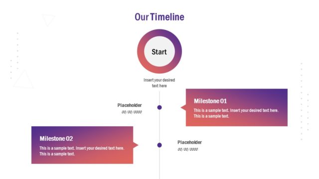 Vertical Timeline Business PowerPoint