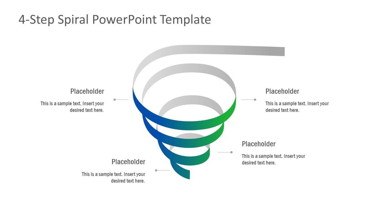 Gradient Spiral PowerPoint Layout