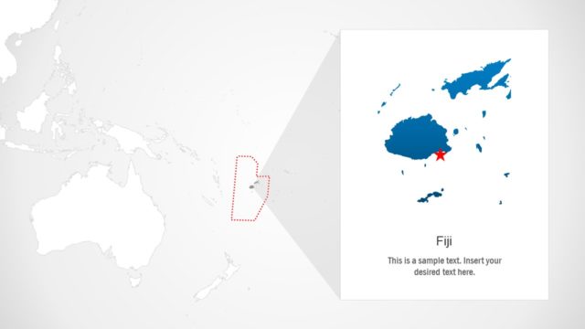 Fiji Islands Map Template