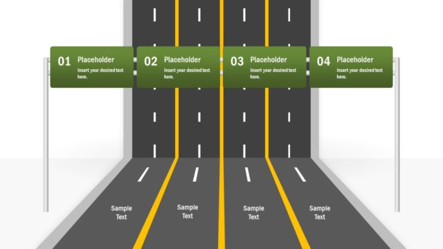 Vertical Roadmap Concept PowerPoint Template