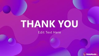 Business Thank You Presentation Purple Aesthetic PPT