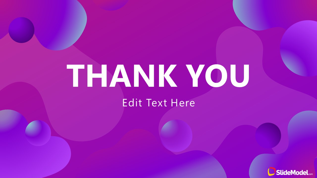 Business Thank You Presentation Purple Aesthetic PPT