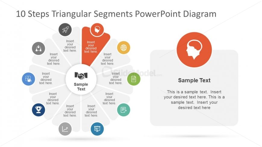 Triangular Segments In Circular PowerPoint