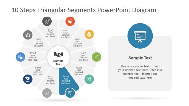 5 Step Triangular Segments PowerPoint