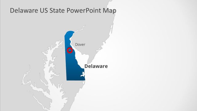 Delaware US State PowerPoint Map