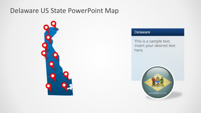 PowerPoint Map of Delaware State