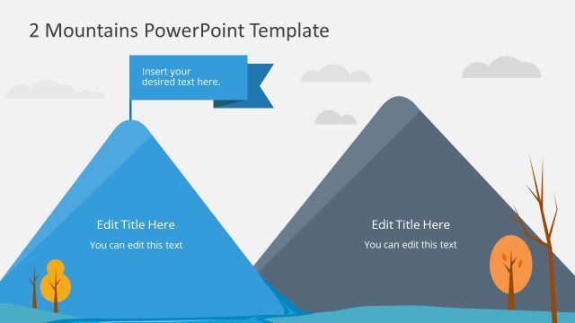2 Mountains PowerPoint Template