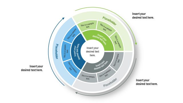 3 Levels of 3 Steps PowerPoint Diagram
