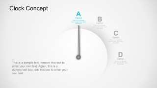Time Management Concept With Clock PowerPoint Templates