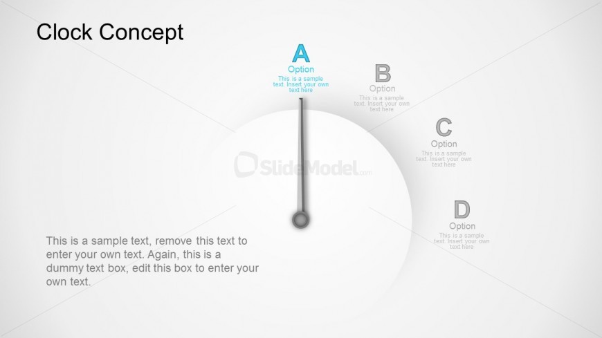 Time Management Concept With Clock PowerPoint Templates
