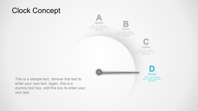 Option D Clock Business Concept PowerPoint Templates