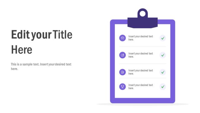4-Step Check List PowerPoint Template