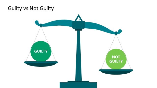 Guilty Vs. Not Guilty Slide PPT Template