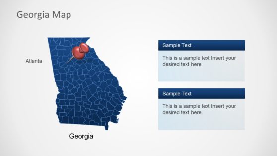 Georgia Powerpoint Background Political Map of Georgia Atlanta PowerPoint - SlideModel
