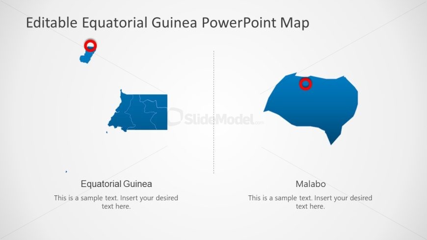 Equatorial Guinea Country Map PowerPoint Presentation Template 