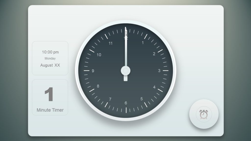 Analog Clock Timer Animated PowerPoint - SlideModel