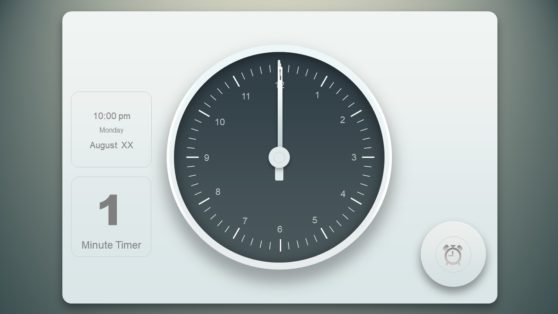 Analog Clock Timer Animated PowerPoint - SlideModel