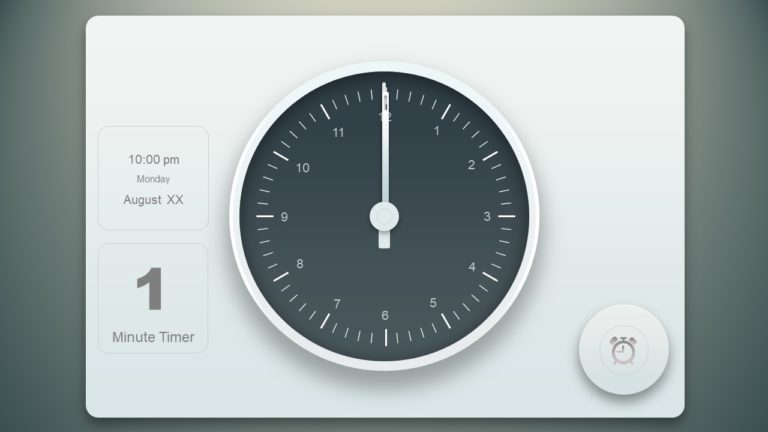 Analog Clock Timer Animated PowerPoint - SlideModel