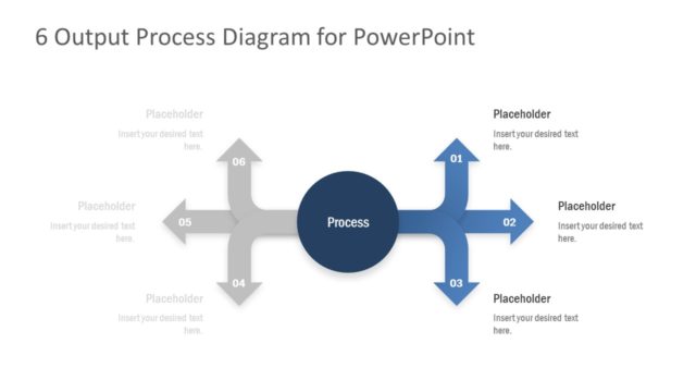 6 Output Arrow Process PPT