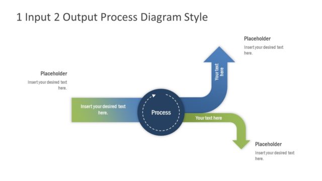 1 Input 2 Output Simple Process Diagram for PowerPoint