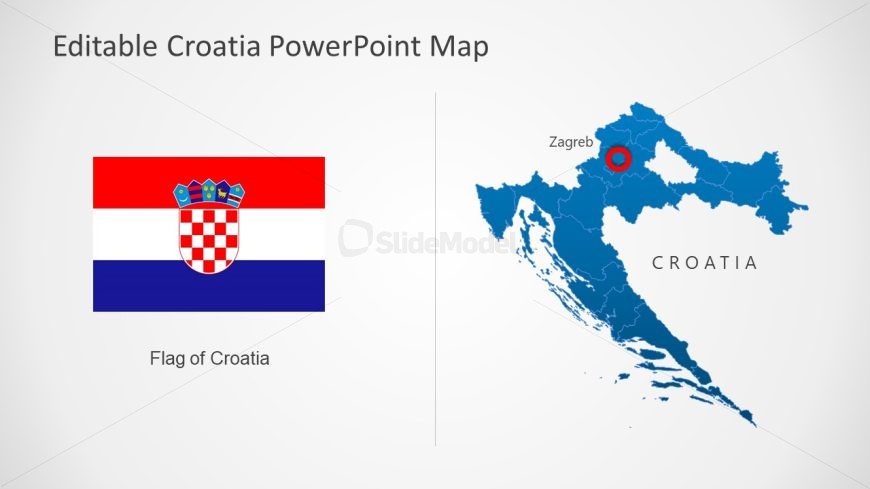 PowerPoint Template for Croatia Map Presentation 