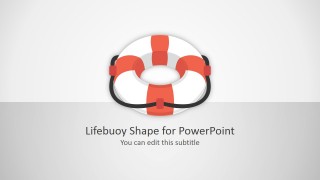Editable Lifebuoy Shape PPT