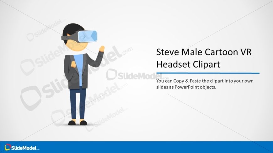 Presentation of VR Headset Cartoon