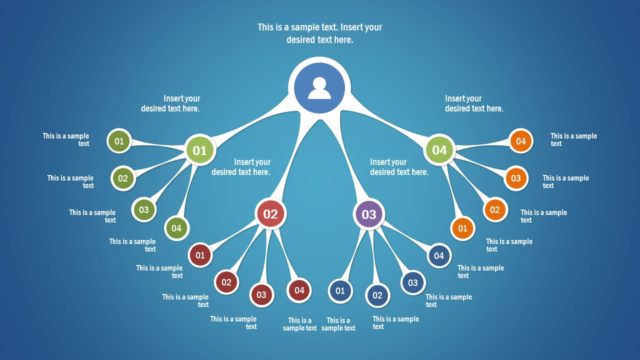 Hierarchy WBS Tree Diagram PPT