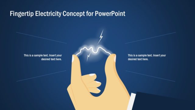 Fingertip Electricity Concept PowerPoint Template