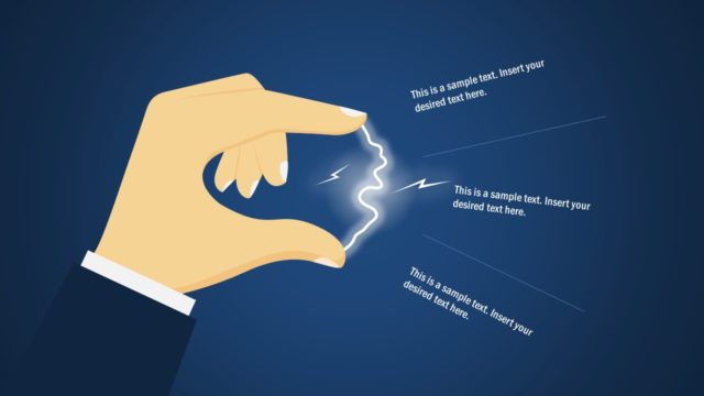 Flat Electricity on Fingertips PowerPoint