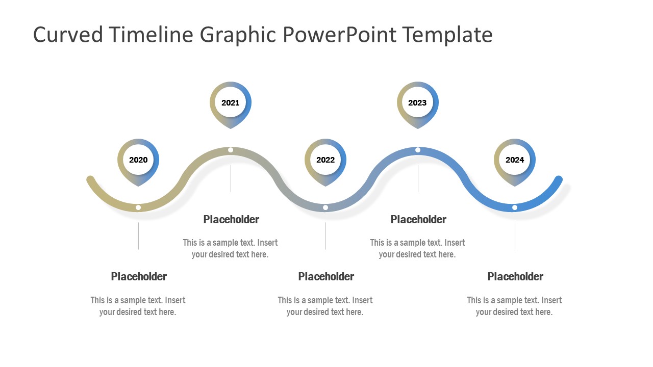 Curved Timeline Graphic PowerPoint Template - SlideModel