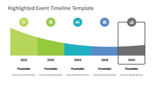 PowerPoint 5 Steps Event Timeline