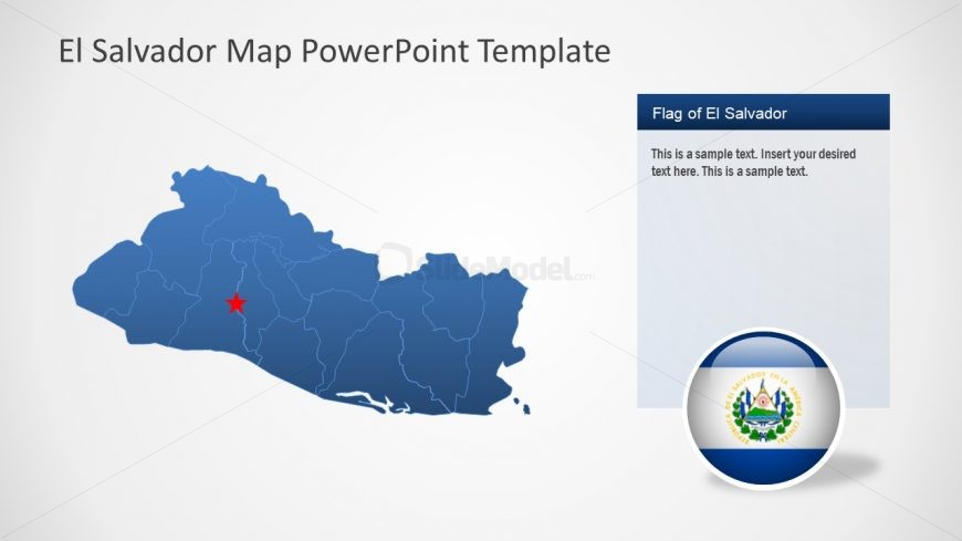 Location Map El Salvador Template
