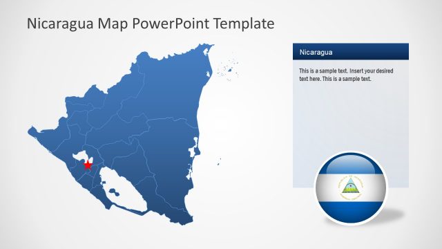 Country Map PowerPoint for Nicaragua