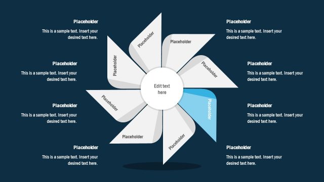 Template of 3 Step Pinwheel Cycle