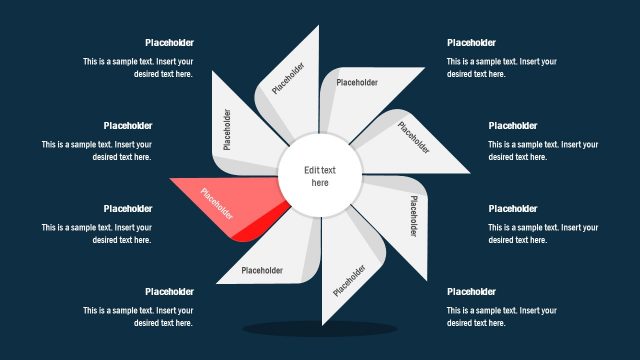 7 Item PowerPoint Flywheel Diagram