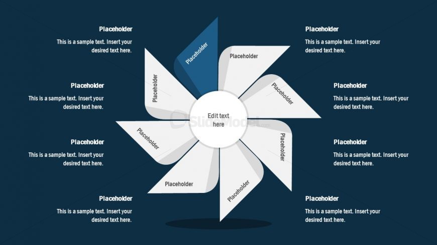 FlyWheel PowerPoint 8 Segment Process Cycle 