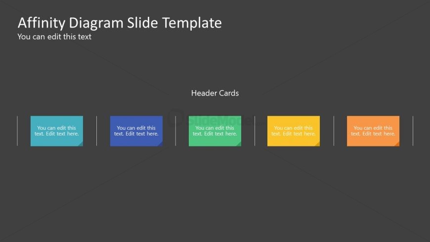 Slide Showing Color-Coded Header Cards