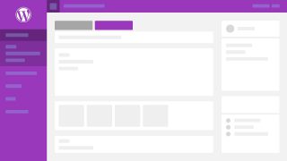 Purple Wordpress Theme PowerPoint