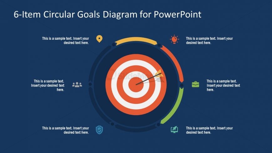 PowerPoint Step 3 Circular Goals Slide