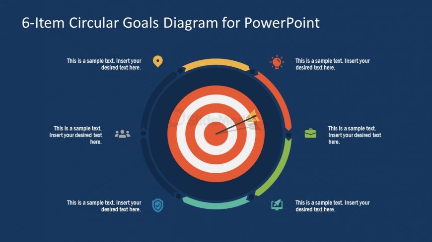 PowerPoint Step 4 Circular Goals Slide