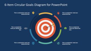 PowerPoint Step 5 Circular Goals Slide