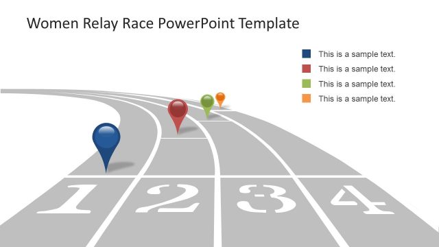 Race Track Roadmap Template Design