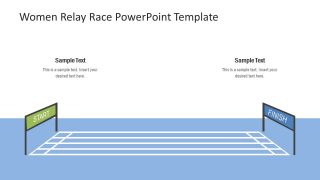 Racing PowerPoint Start and Finish Line