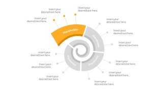 Flat Spiral PowerPoint Diagram Template