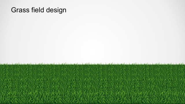 Grass Field Pathway PowerPoint Design Template