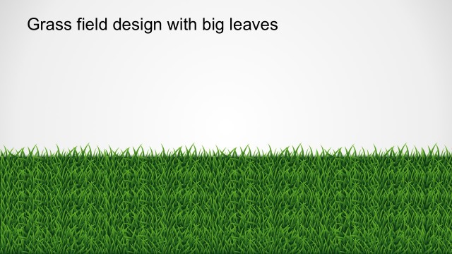 Cool PowerPoint Shapes Grass Chart Concept